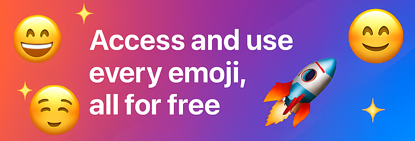 무료로 제공되는 아름다운 Emoji Cheat Sheet 배너